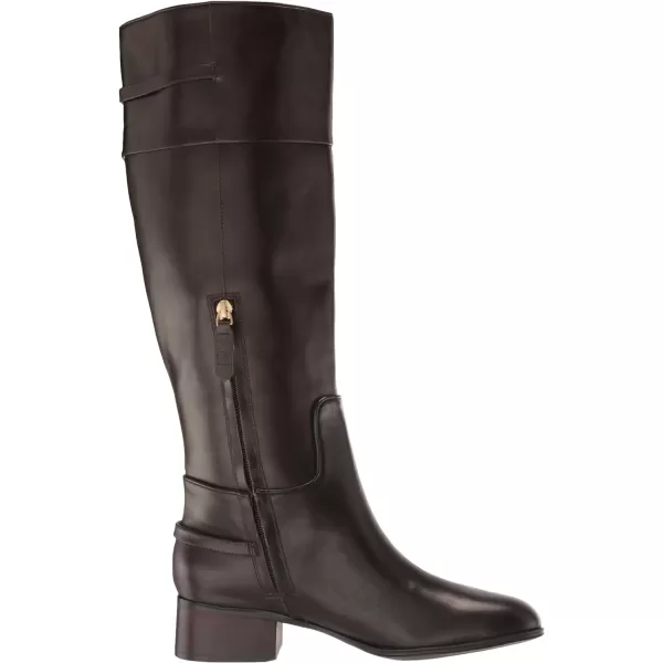 Franco Sarto Womens Jazrin Tall Riding Boots Knee HighDark Brown Wide Calf Leather