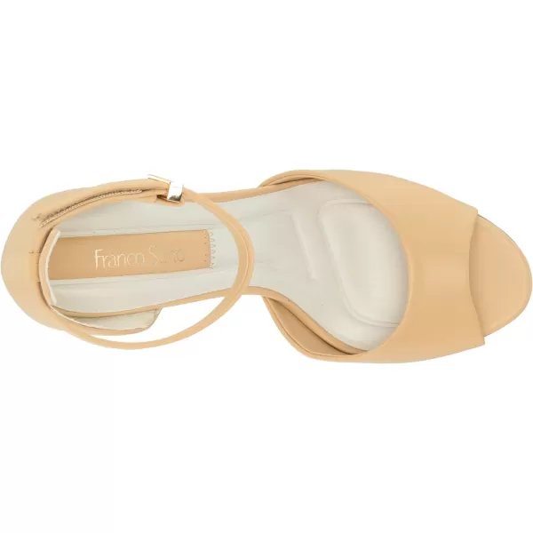 Franco Sarto Womens Rosie Dress Sandal HeeledBeige Leather