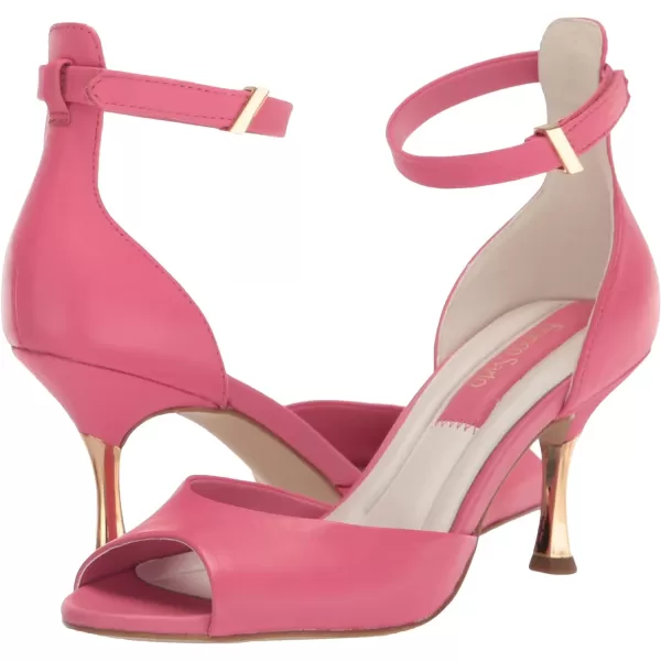 Franco Sarto Womens Rosie Dress Sandal HeeledPeony Pink Leather