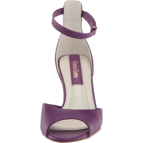 Franco Sarto Womens Rosie Dress Sandal HeeledViolet Purple Leather