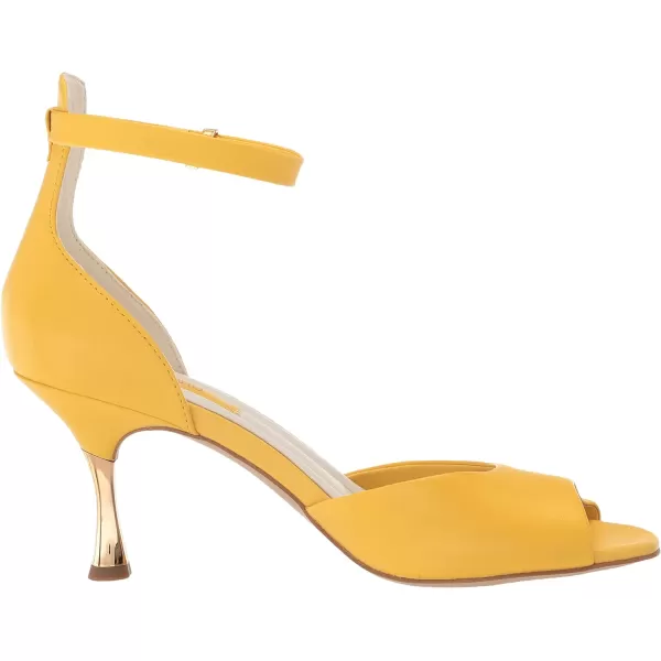 Franco Sarto Womens Rosie Dress Sandal HeeledYellow Leather