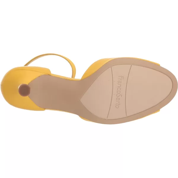 Franco Sarto Womens Rosie Dress Sandal HeeledYellow Leather