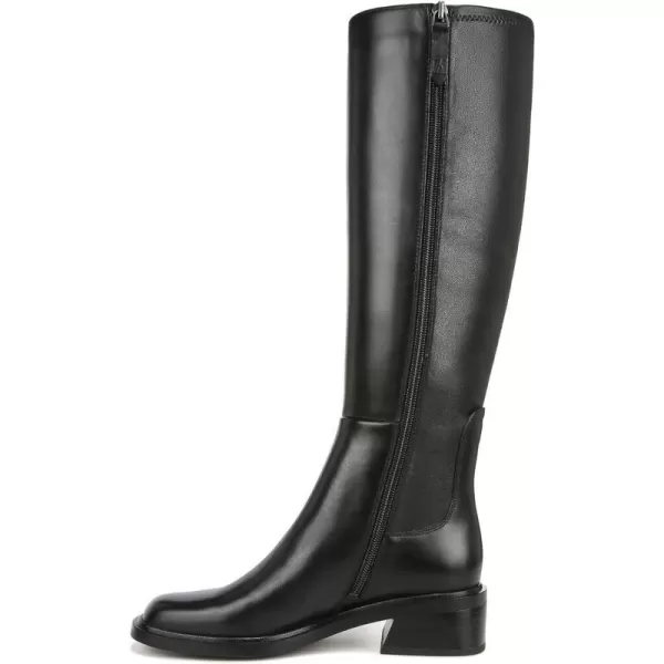 Franco Sarto Womens Giselle Flat Tall Boot Knee HighBlack Leather