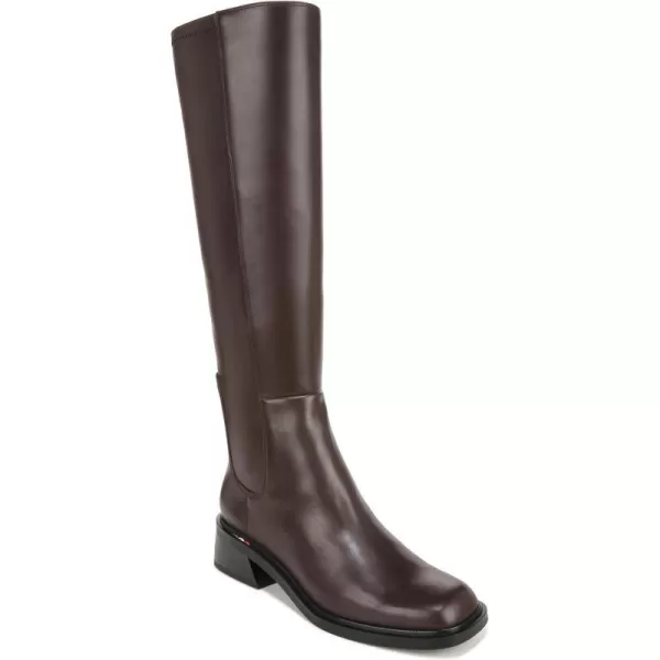 Franco Sarto Womens Giselle Flat Tall Boot Knee HighCastagno Brown Leather