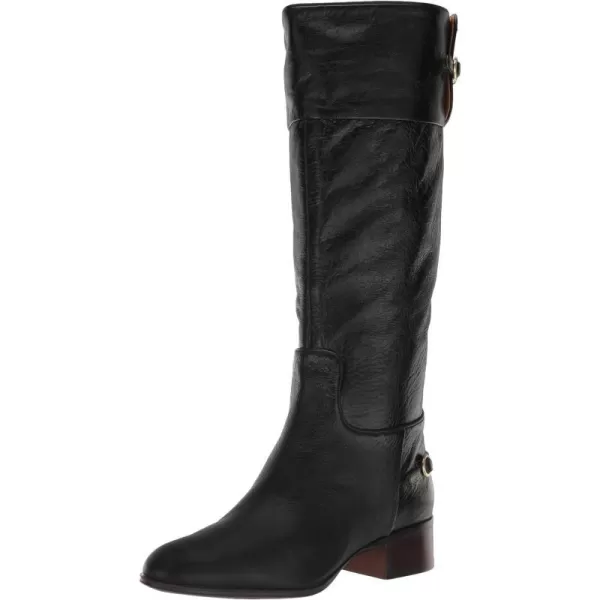 Franco Sarto Womens Jazrin Tall Riding Boots Knee HighBlack Leather