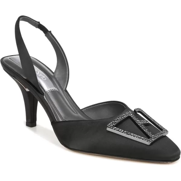 Franco Sarto Womens Leigha Slingback PumpsBlack Satin