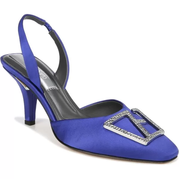 Franco Sarto Womens Leigha Slingback PumpsCobalt Blue Satin