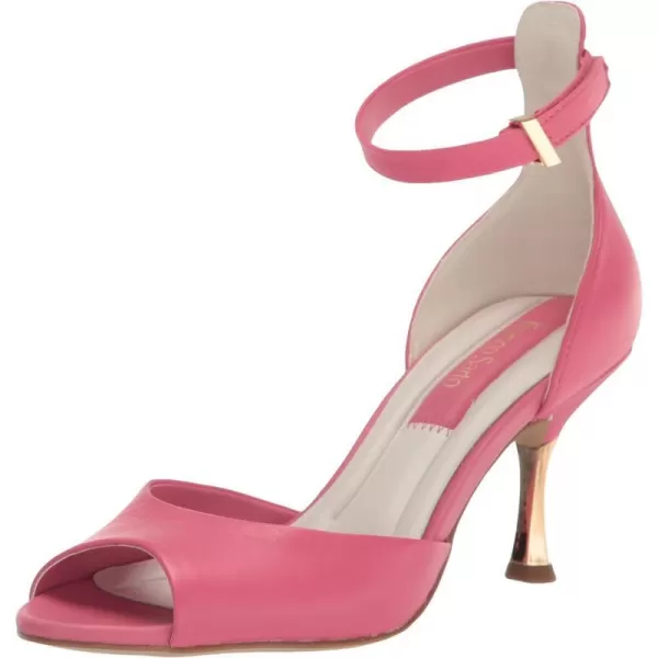 Franco Sarto Womens Rosie Dress Sandal HeeledPeony Pink Leather