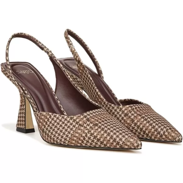 Franco Sarto Womens Arina Slingback PumpBrown Napoli Plaid