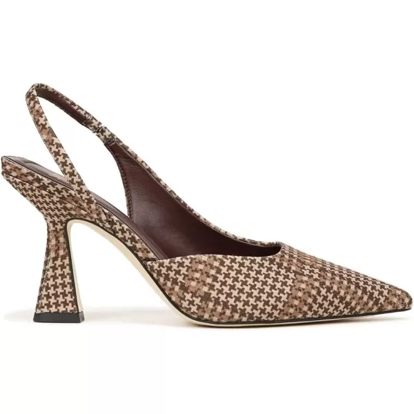 Franco Sarto Womens Arina Slingback PumpBrown Napoli Plaid