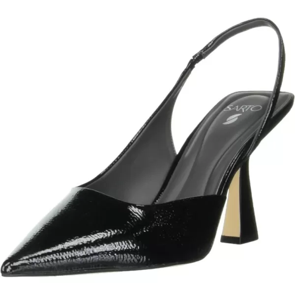 Franco Sarto Womens Arina Slingback PumpBlack Crinkle