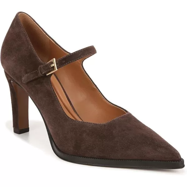 Franco Sarto Womens Athena Pointed Toe Mary Jane PumpSeal Brown Suede