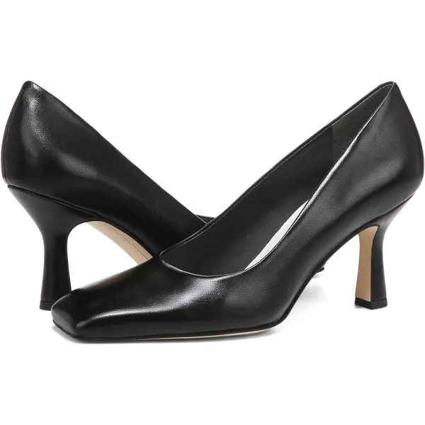 Franco Sarto Womens Flexa Aela Square Toe PumpBlack Leather