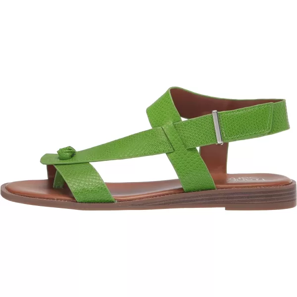 Franco Sarto Womens Glenni Ankle Strap Flat SandalsGreen Apple