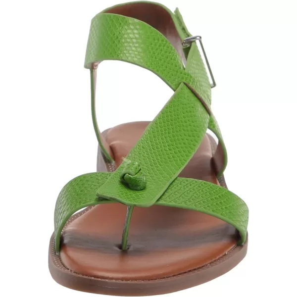 Franco Sarto Womens Glenni Ankle Strap Flat SandalsGreen Apple