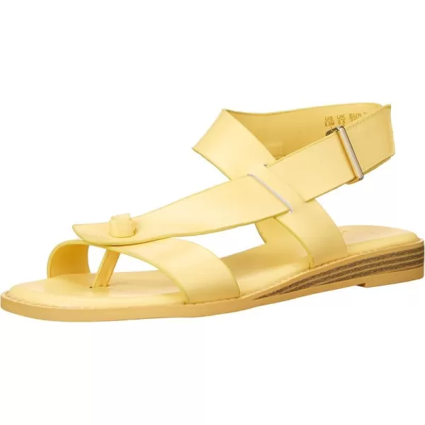 Franco Sarto Womens Glenni Ankle Strap Flat SandalsCanary Yellow