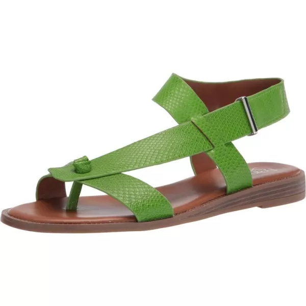 Franco Sarto Womens Glenni Ankle Strap Flat SandalsGreen Apple