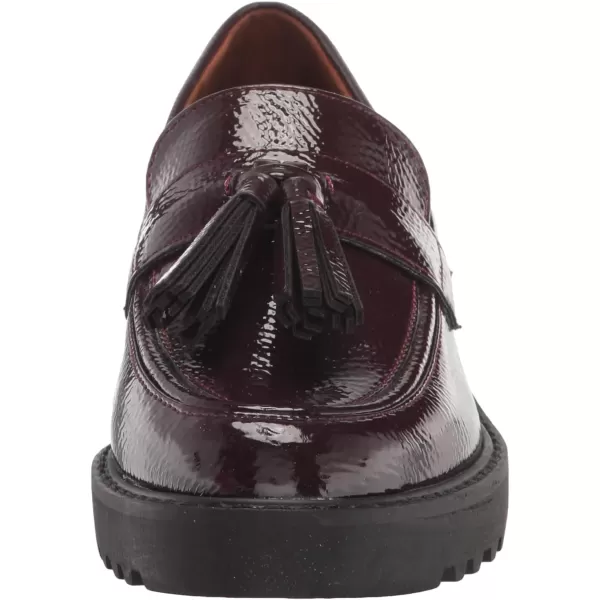 Franco Sarto Womens Carolynn Lug Sole LoaferBurgundy Patent