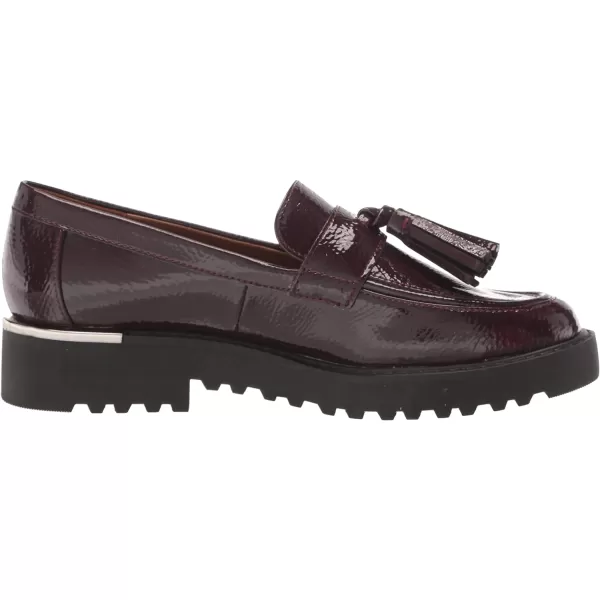 Franco Sarto Womens Carolynn Lug Sole LoaferBurgundy Patent