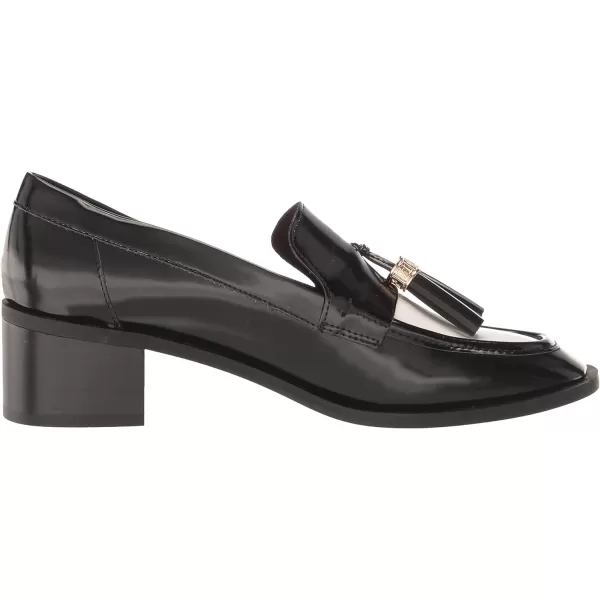 Franco Sarto Womens Donna Heeled LoafersBlackWhite