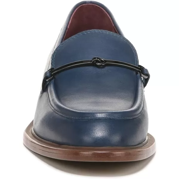 Franco Sarto Womens EDA Classic Slip on LoaferNavy Leather