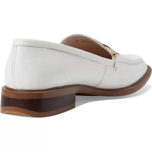 Franco Sarto Womens EDA Classic Slip on LoaferWhite Leather