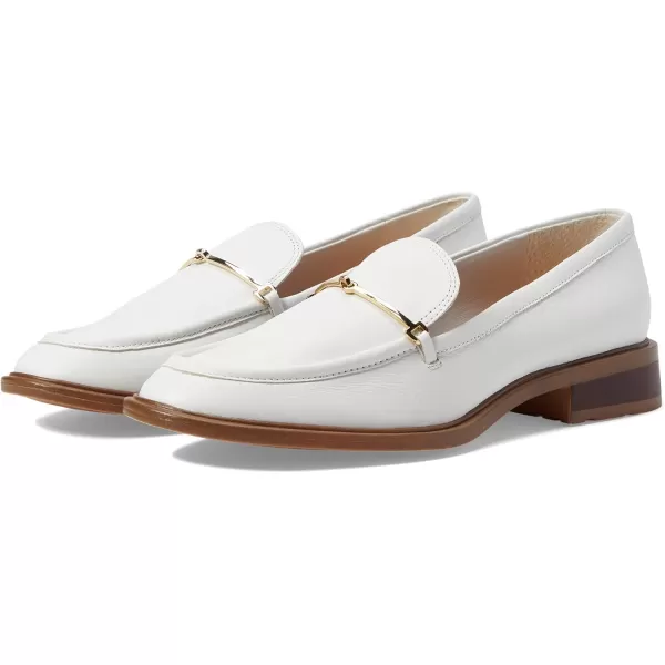 Franco Sarto Womens EDA Classic Slip on LoaferWhite Leather