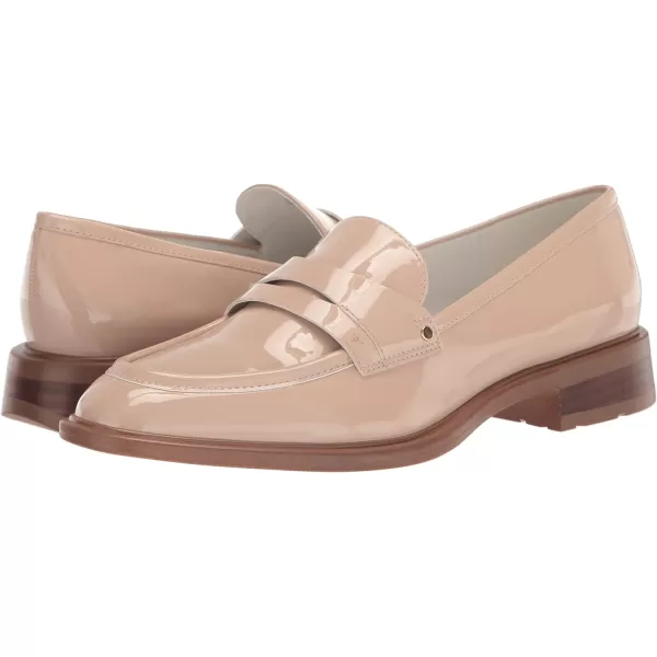 Franco Sarto Womens Edith Slip on LoafersBeige Patent