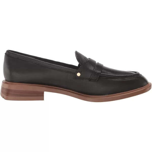 Franco Sarto Womens Edith Slip on LoafersBlack Leather