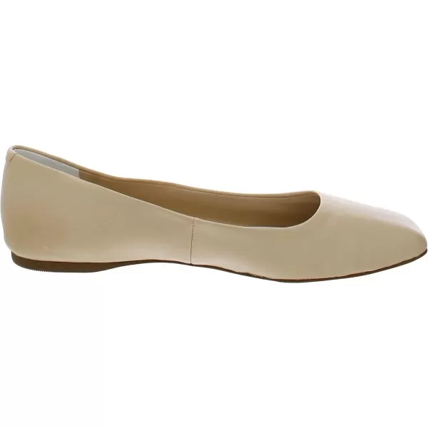 Franco Sarto Womens Flexa Amaya Square Toe Ballet FlatBeige Leather