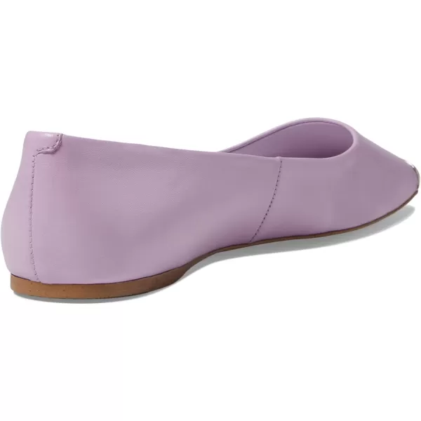 Franco Sarto Womens Flexa Amaya Square Toe Ballet FlatSoft Orchid Purple Leather