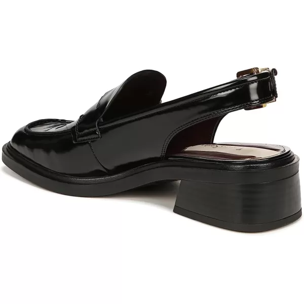 Franco Sarto Womens Giada Slingback Loafer FlatBlack Gloss