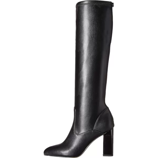 Franco Sarto Womens Katherine Pointed Toe Knee High BootsBlack Stretch Leather