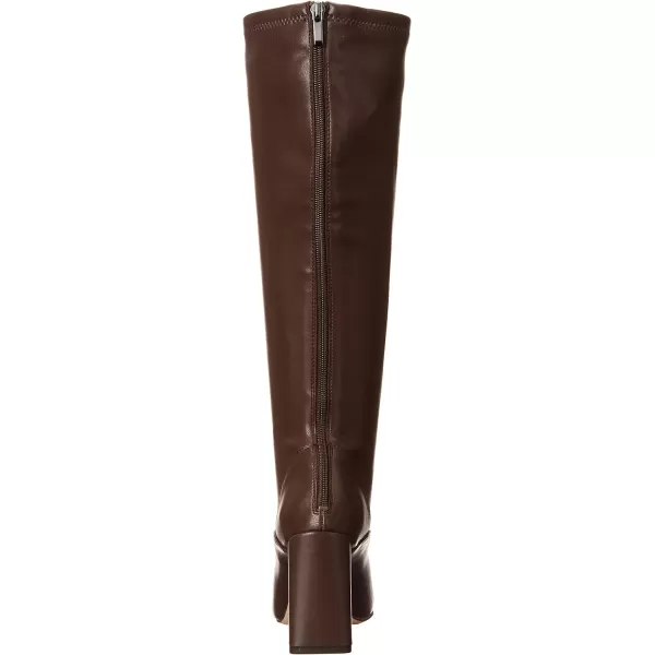 Franco Sarto Womens Katherine Pointed Toe Knee High BootsDark Brown Faux Leather