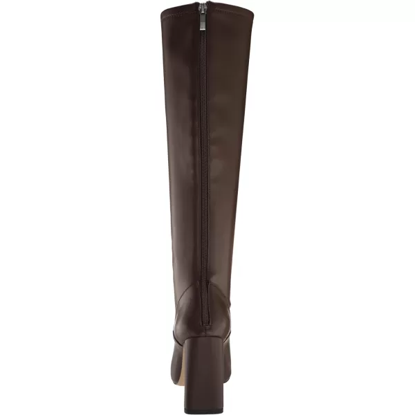 Franco Sarto Womens Katherines Knee High BootBrown Faux Leather