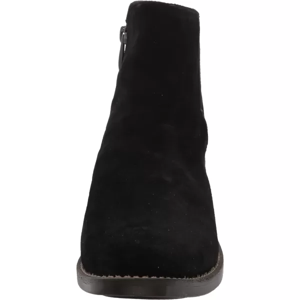 Franco Sarto Womens Marcus Flat Ankle BootieBlack Suede