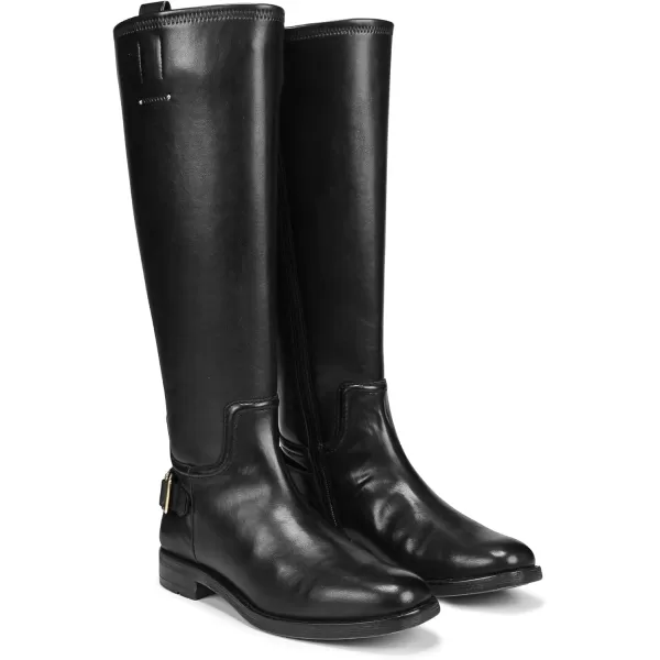 Franco Sarto Womens Merina Knee High Riding BootsBlack Stretch Wide Calf