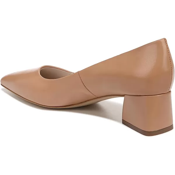 Franco Sarto Womens Racer Pointed Toe Block Heel PumpToffee Tan Leather