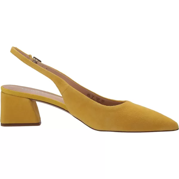 Franco Sarto Womens Racer Slingback Low Block Heel Pointed Toe PumpYellow