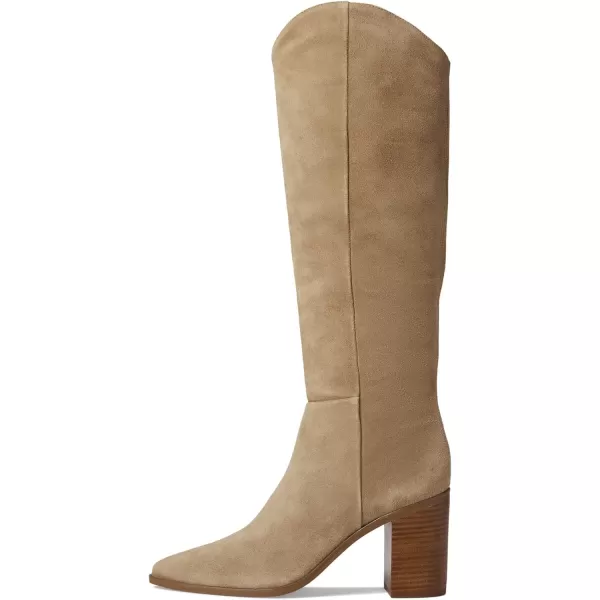 Franco Sarto Womens Ticada Pointed Toe Knee High BootOak Light Brown Suede