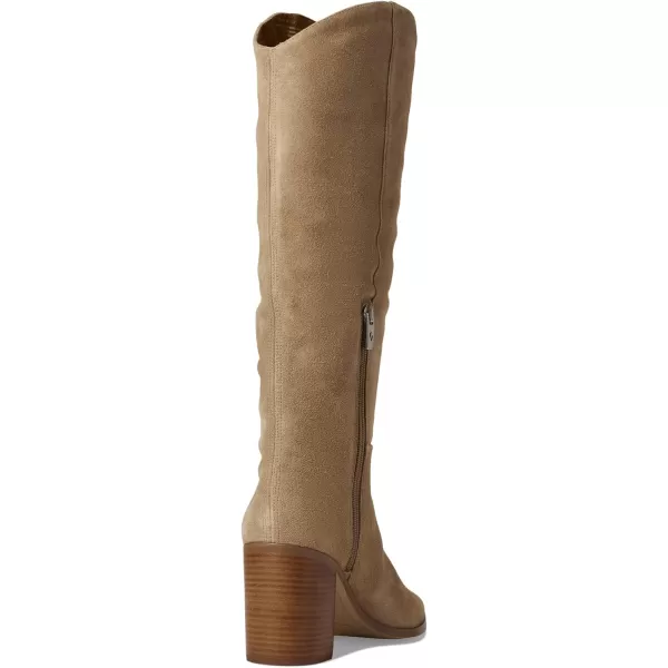 Franco Sarto Womens Ticada Pointed Toe Knee High BootOak Light Brown Suede