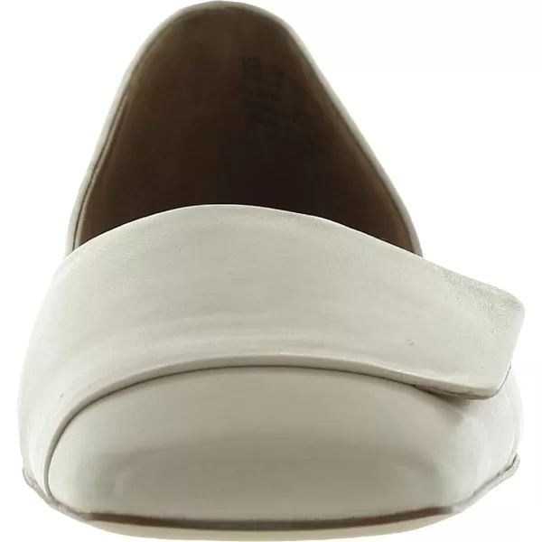 Franco Sarto Womens Tracy Square Toe Flat BalletCream Beige Leather