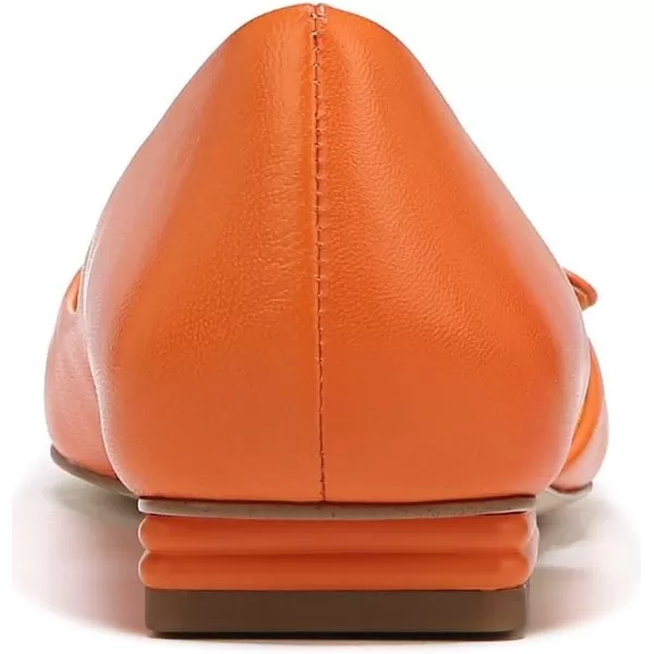 Franco Sarto Womens Tracy Square Toe Flat BalletOrange Leather