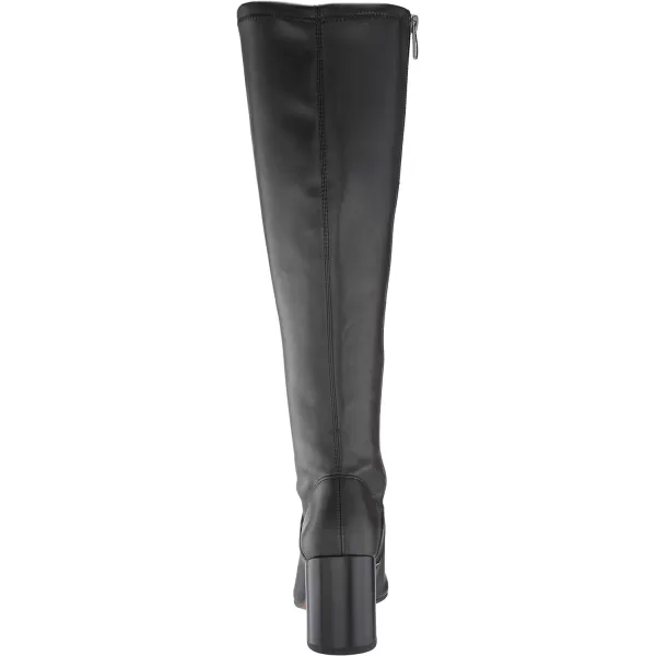 Franco Sarto Womens Tribute Knee High Heeled BootBlack Faux Leather Wide Calf