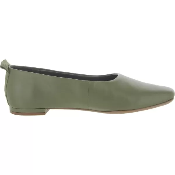 Franco Sarto Womens Vana Slip on Ballet FlatArmy Green Leather