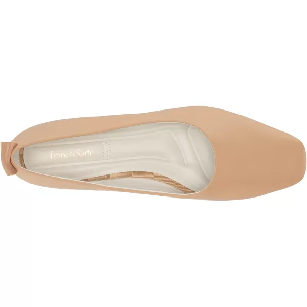 Franco Sarto Womens Vana Slip on Ballet FlatBeige Leather