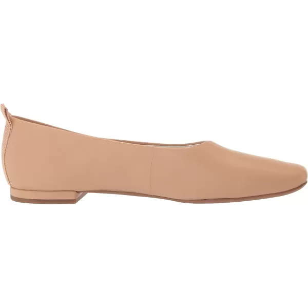 Franco Sarto Womens Vana Slip on Ballet FlatBeige Leather