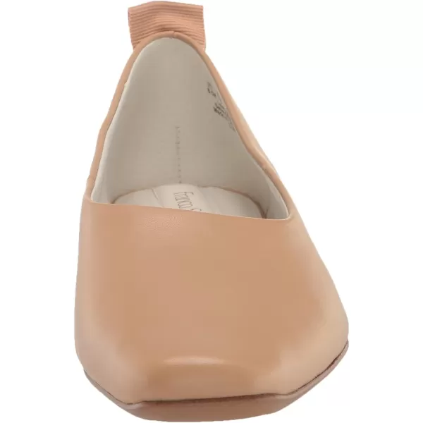 Franco Sarto Womens Vana Slip on Ballet FlatBeige Leather