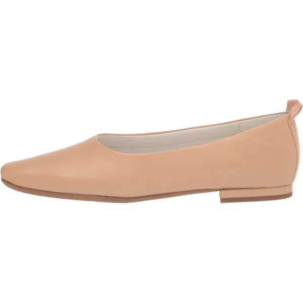 Franco Sarto Womens Vana Slip on Ballet FlatBeige Leather