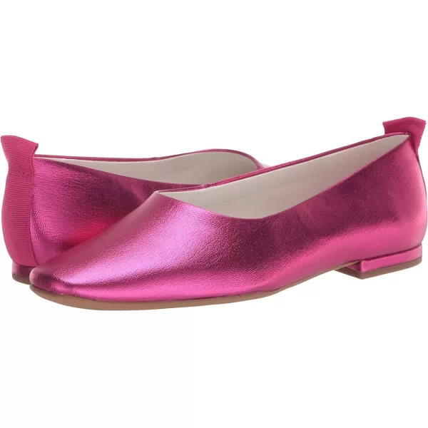 Franco Sarto Womens Vana Slip on Ballet FlatPink Metallic